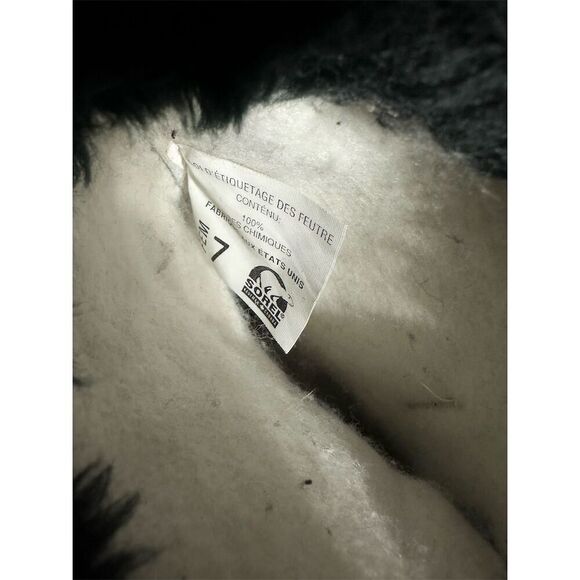 Sorel Womens Boots Snow Mid-Calf Winter Snow Black Size 7 Lace Up - Picture 5 of 8